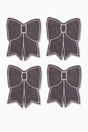 Bow Cocktail Napkins, Set of 4