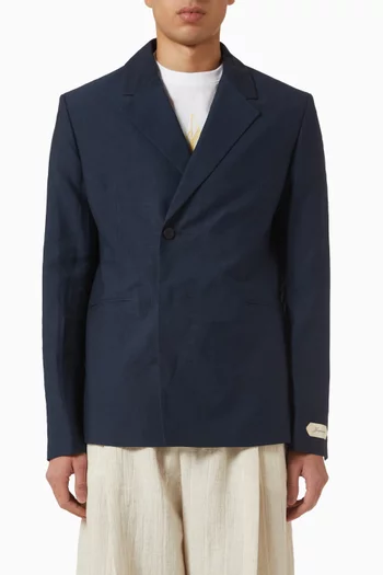 The Melo Blazer in Linen-blend