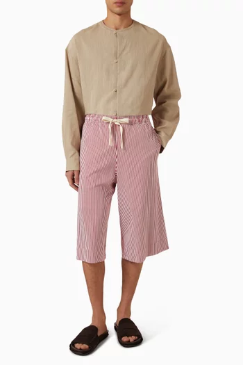Striped Shorts in Cotton