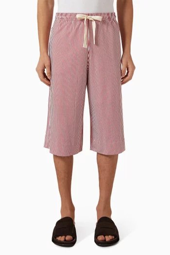 Striped Shorts in Cotton