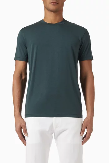 Crewneck T-shirt in Cotton-blend