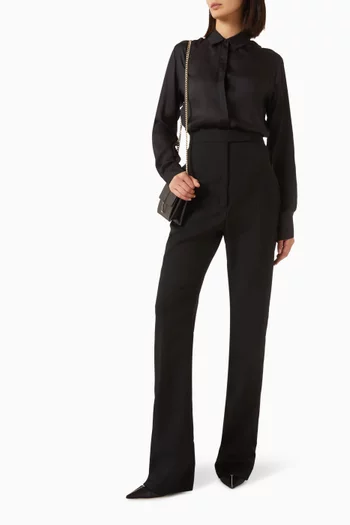High-waisted Tuxedo Pants