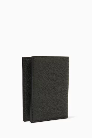 Folding Card Holder in Leather