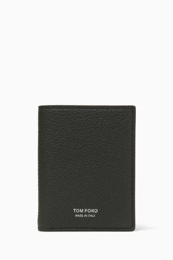Folding Card Holder in Leather