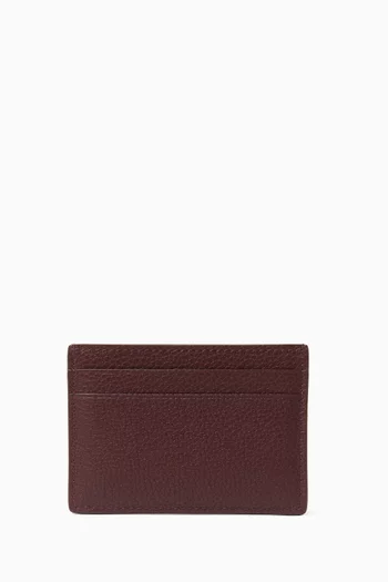 Logo Card Holder in Leather