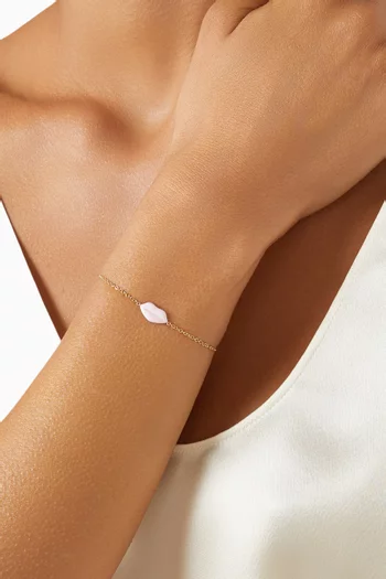 Lip Bracelet in 14kt Gold