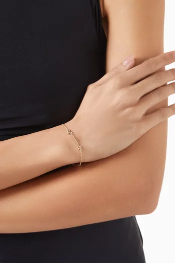 Carbs by the Yard Bracelet in 14kt Gold