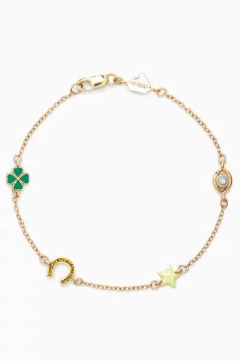 Lucky by the Yard Bracelet in 14kt Gold