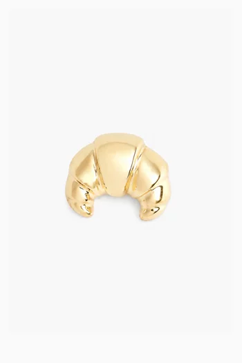 Croissant Single Stud Earring in 14kt Gold