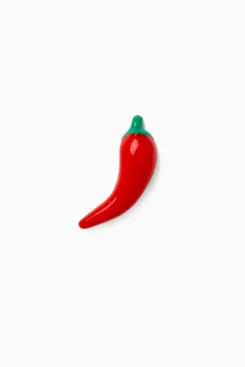 Chilli Pepper Single Stud Earring in 14kt Gold