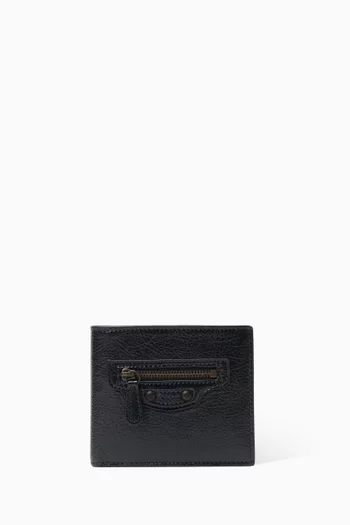 Le City Square Folded Coin Wallet in Arena Lambskin