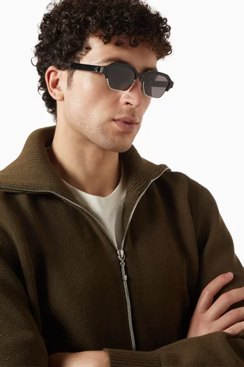 Combi Rectangle Sunglasses in Acetate