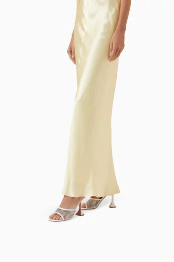 Lupita 95 Crystal Net Sandals in Nappa Leather