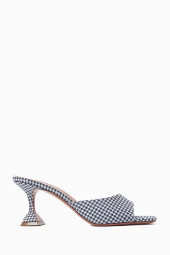 Lupita Gingham-pattern 70 Mules