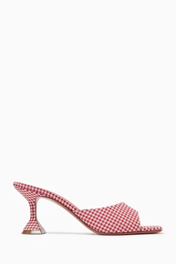 Lupita Gingham-pattern 70 Mules