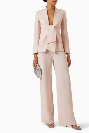 Alaggio Wide-leg Pants in Compact Cady