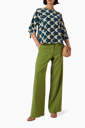 Printed Top in Silk