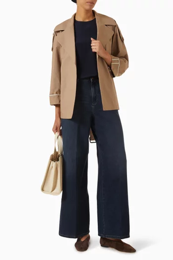 Clara Trench Coat in Water-Repellent Cotton-twill