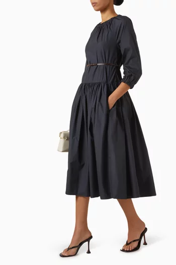 Silvana Maxi Dress in Cotton-poplin