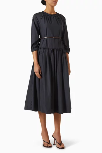 Silvana Maxi Dress in Cotton-poplin