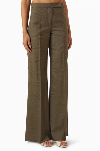Netto Glen Plaid Pants in Wool