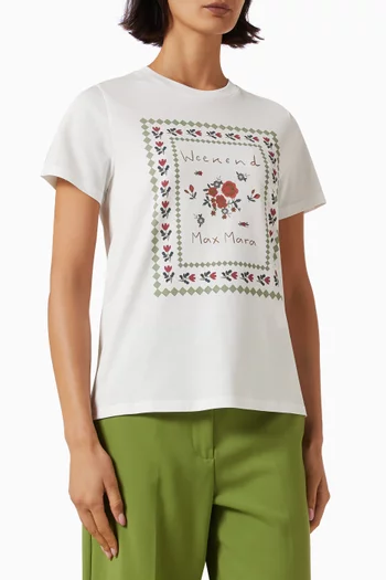 Printed T-shirt in Cotton