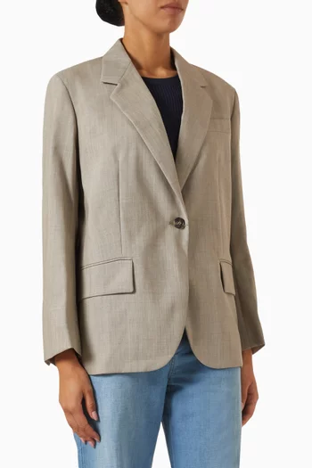 Single-breasted Blazer in Wool