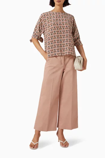 Printed Top in Silk