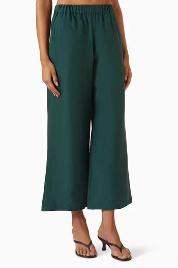 Pyjama-style Pants in Silk