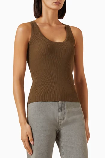 Editta Top in Rib-knit