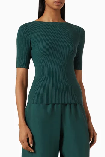 Rib-knit Sweater