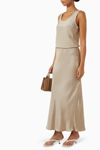 Sospiro Maxi Skirt in Silk