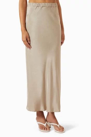 Sospiro Maxi Skirt in Silk