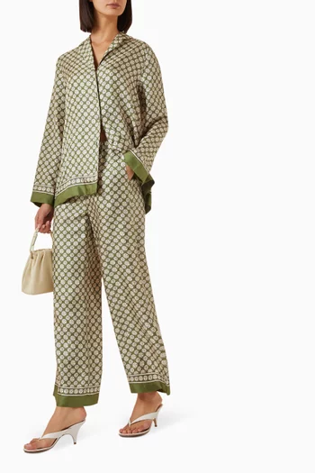 Stmamelia Pants in Silk Twill