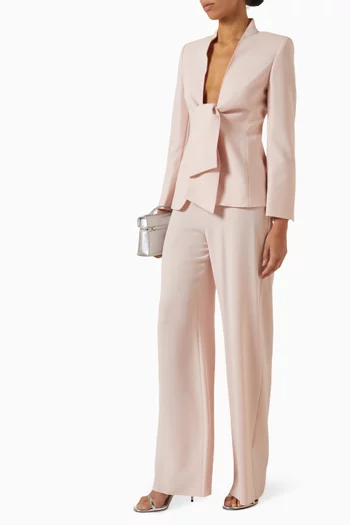 Palo Tie Blazer in Compact Cady