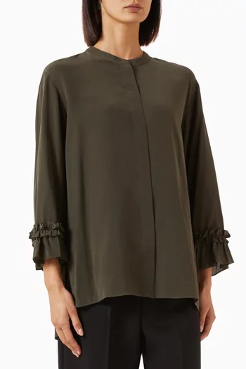 Smmfiabe Shirt in Silk Crêpe de Chine