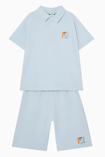 Logo Polo Shirt in Cotton