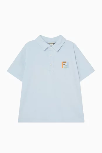Logo Polo Shirt in Cotton