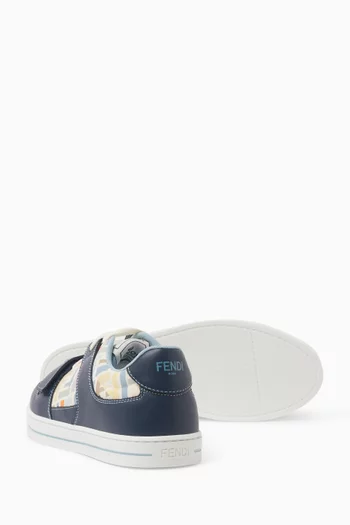Logo Velcro Sneakers in Canvas
