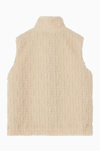 Teddy-Effect Wool Vest