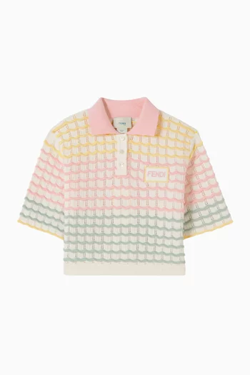 Wave Polo Shirt in Cotton-knit