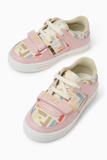 Logo Velcro Sneakers in Canvas