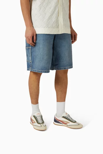 Riviera Sneakers in Fabric & Leather