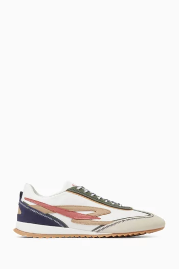 Riviera Sneakers in Fabric & Leather