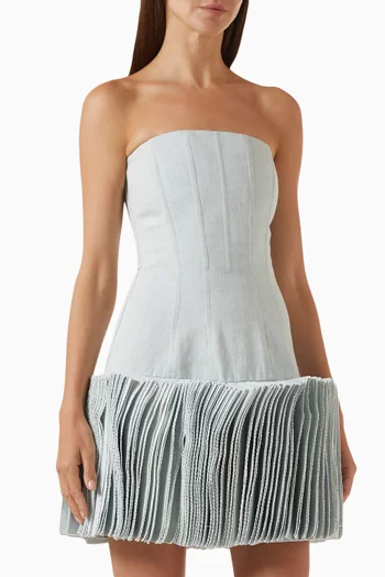 Bustier Mini Dress in Denim