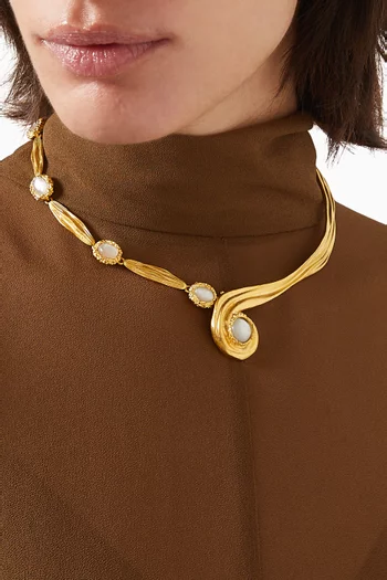 Spirali Interchangeable Necklace in 21kt Gold-plated Brass
