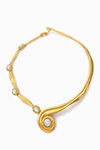 Spirali Interchangeable Necklace in 21kt Gold-plated Brass