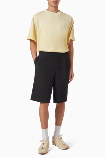 Distressed Big Lemon Outline T-shirt in Cotton