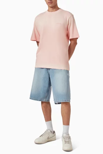 Distressed Big Lemon Outline T-shirt in Cotton
