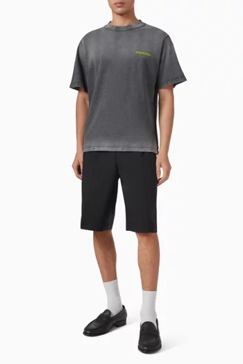Distressed Leaf T-shirt in Cotton